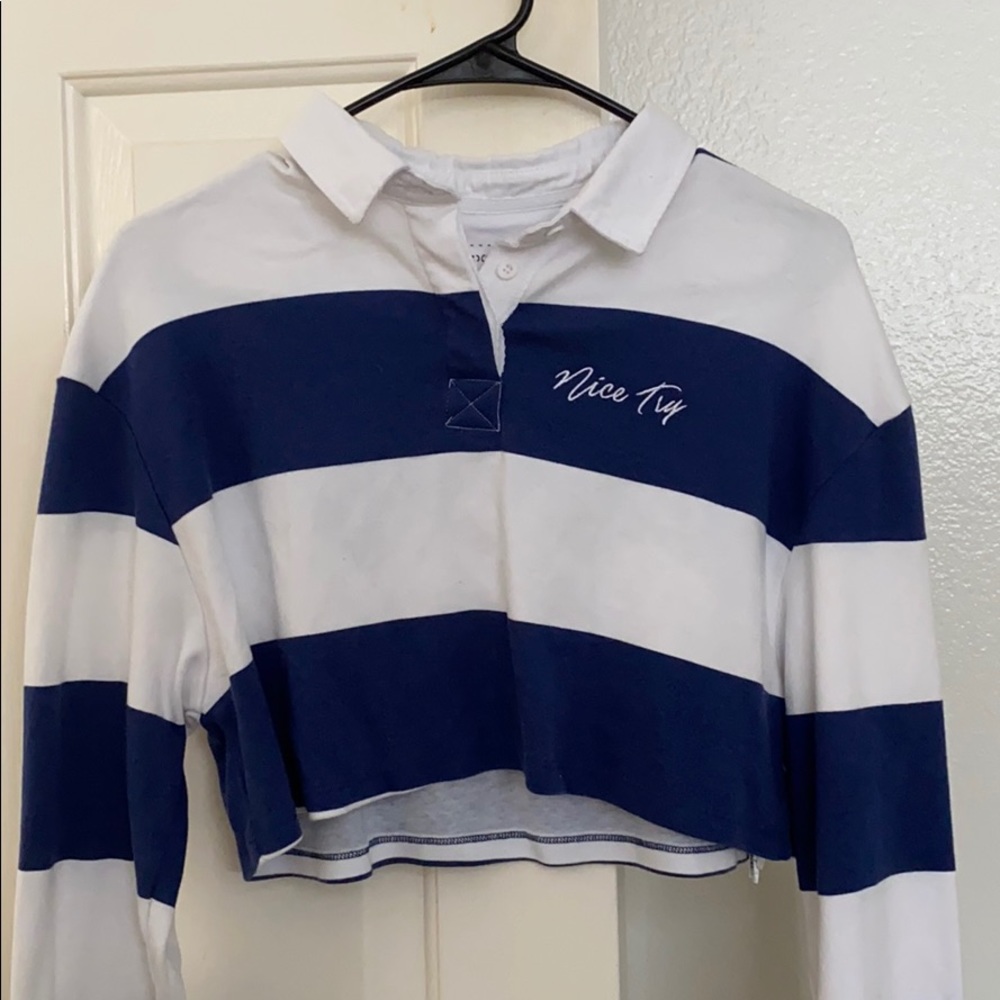 nice try striped long sleeve